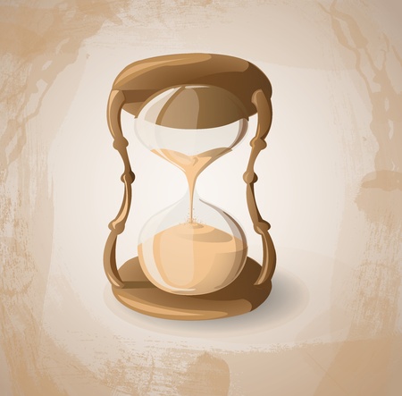 Retro hourglassのイラスト素材