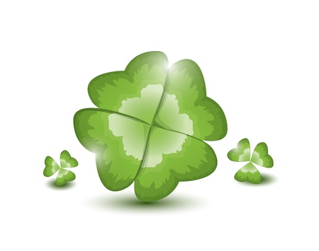 Four-leafed cloverのイラスト素材