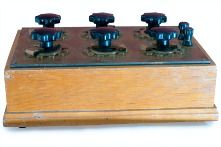 Vintage Resistors Decade Boxの写真素材