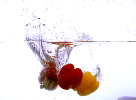 Vegetables in water_2の写真素材