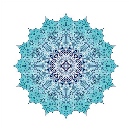 Beautiful vintage Mandala ornament can be used as a greeting card.のイラスト素材
