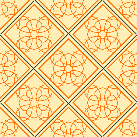 Elegant geometric background made of floral decorative pattern.のイラスト素材