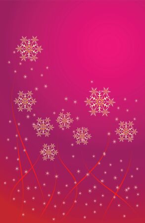 vector abstract Christmas background with a beautiful fireworksのイラスト素材