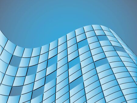 Abstract vector background with blue squares (EPS 8)のイラスト素材