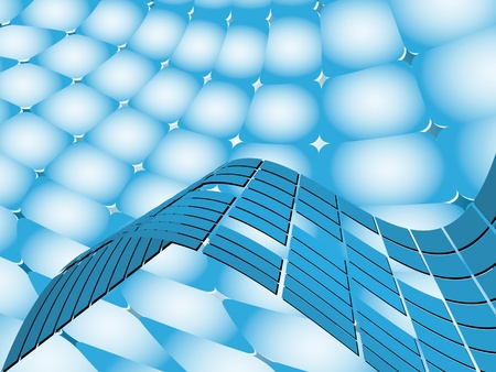 Abstract blue light vector background with geometric shapes (EPS 8)のイラスト素材