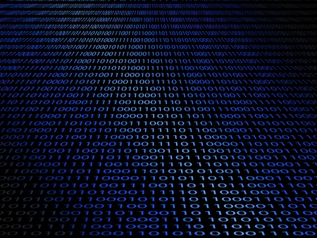 Abstract vector background with a digital binary codeのイラスト素材