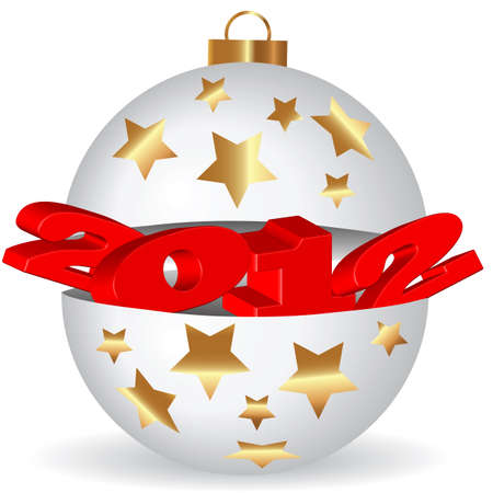 Christmas card background on a white background symbolizes the new yearのイラスト素材