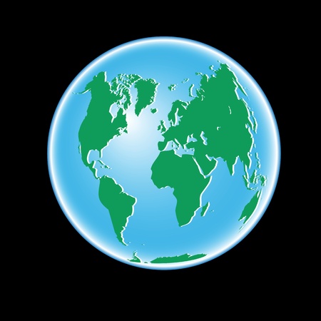 Planet earth in outer space on a dark backgroundのイラスト素材