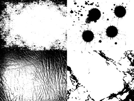 Grunge abstract backgrounds with different design elementsのイラスト素材