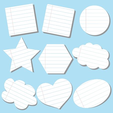 Paper on the frames the school theme with stripesのイラスト素材