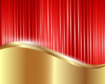 Metal decorative golden background with space for textのイラスト素材