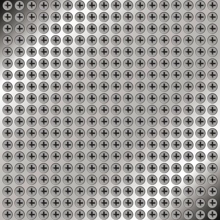 Abstract metal background with screws for your designのイラスト素材