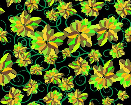 Seamless floral background for your designのイラスト素材