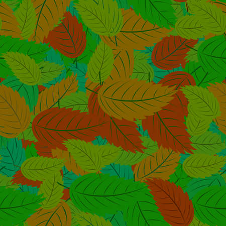 Seamless pattern with colorful leaves for your designのイラスト素材