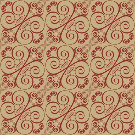 Seamless simple spiral pattern in two colorsのイラスト素材