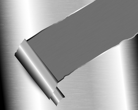 Background with torn metal and place for textのイラスト素材