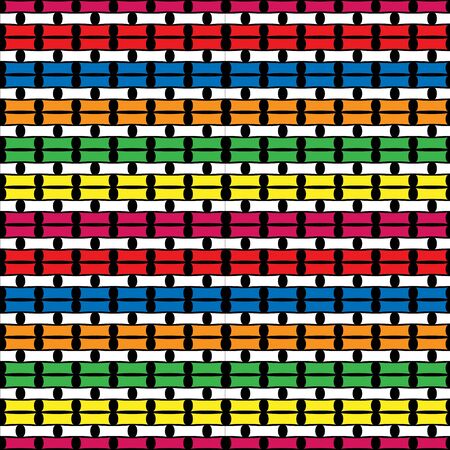 Seamless abstract background of colorful geometric shapesのイラスト素材