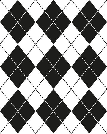 Seamless monochrome Scottish pattern for your designのイラスト素材