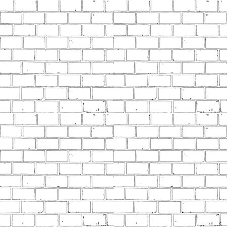 Seamless monochrome brick background for your designのイラスト素材