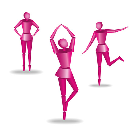 People happiness symbol in a heart shape icon vector 3D designのイラスト素材