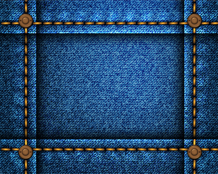 Blue denim palette with complimentary colour swatches.のイラスト素材