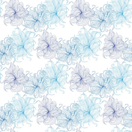 Decorative floral background with flowers of peonyのイラスト素材