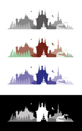 WERNIGERODE, GERMANY, Townのイラスト素材