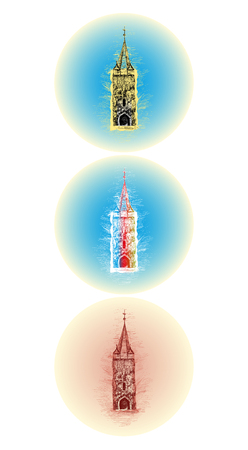 WERNIGERODE, GERMANY, Townのイラスト素材