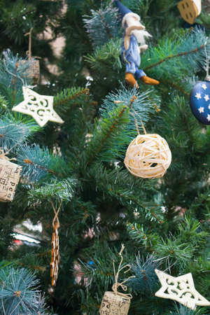 Christmas tree background.の写真素材