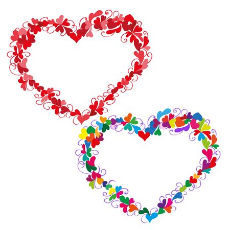 Valentine s Day Love and Feelings Background Design.のイラスト素材