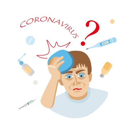 coronavirus 2019-nCoV concept.Dangerous  nCoV coronavirus, SARS pandemic risk alert.のイラスト素材