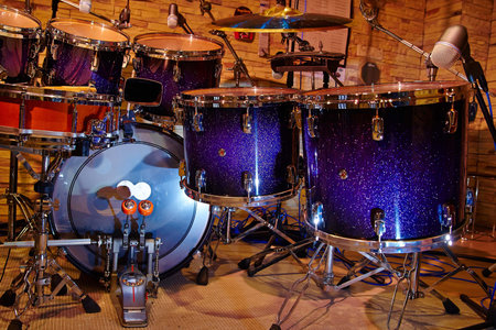 part of the drum set, music studio
