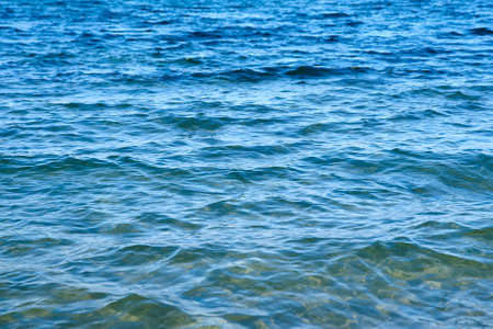 Blue rippling seaの写真素材