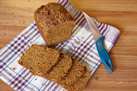 Sliced rye bread