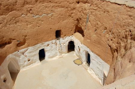 Matmata and the troglodyte dwellings. Tunisの写真素材
