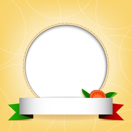 Beige background with Italian flag  のイラスト素材
