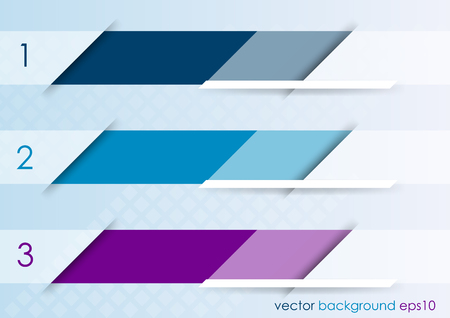 Infographic templates with numbers on horizontal light background  のイラスト素材