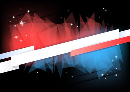 Horizontal music background with stars   のイラスト素材
