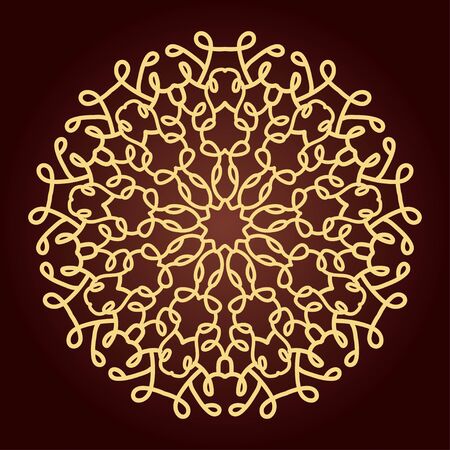Mandala. Ethnic decorative element. Hand drawn backdrop.のイラスト素材