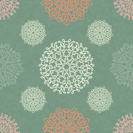 Vintage graphical seamless patternのイラスト素材
