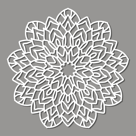 Mandala. Ethnic decorative element. Hand drawn backdrop.のイラスト素材