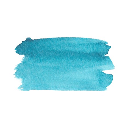 Turquoise abstract watercolor brush strokes painted background. Texture paper. Vector illustration.のイラスト素材