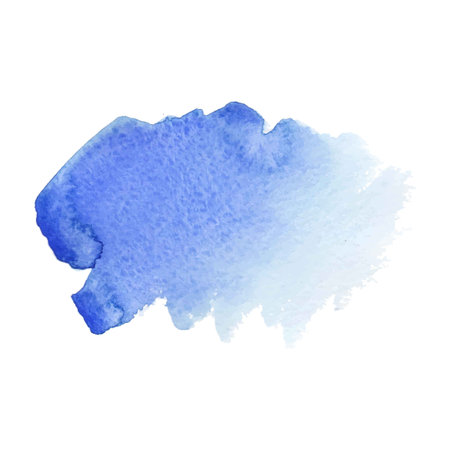 Blue abstract watercolor brush strokes painted background. Texture paper. Vector illustration.のイラスト素材
