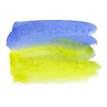 Green-blue abstract watercolor brush strokes painted background. Texture paper. Vector illustration.のイラスト素材