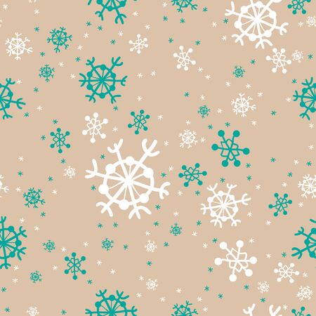 Seamless pattern of snowflakesのイラスト素材