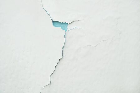 the crack on the wallの写真素材