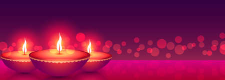 header for the site diwali lamps glowingの写真素材