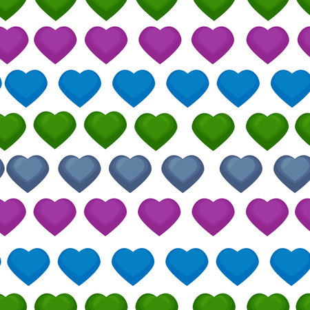 Set hearts icons. Vector illustrationのイラスト素材