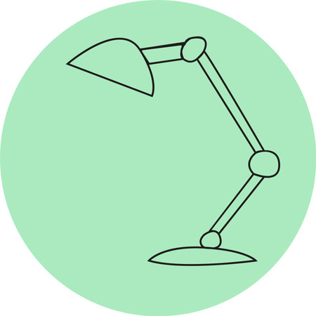 table lamp, lamp, sketch image. vector image, for stickers, posts and postersのイラスト素材