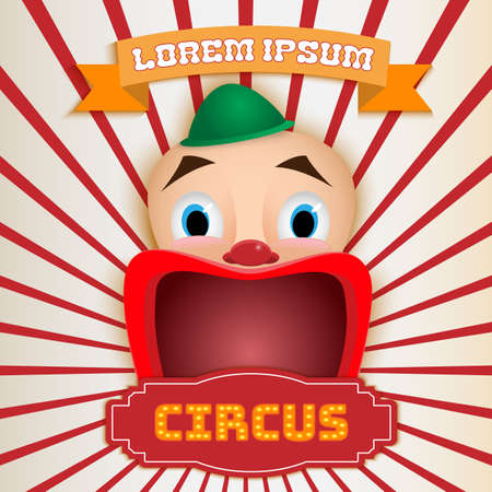 Circus poster, Magic show. For use as logos on cards, in printing, posters, invitations, web design and other purposes.のイラスト素材
